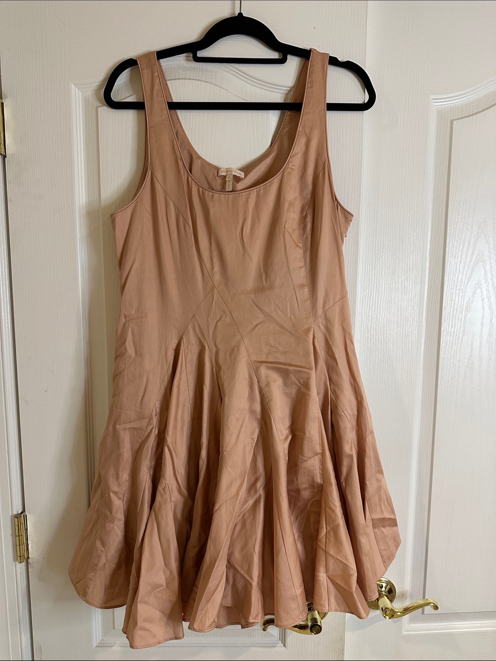 Rebecca Taylor Blush Pink Sleeveless Fit-and-Flare Mini Dress